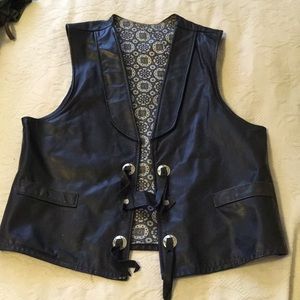 Vintage Joo Kay genuine leather vest